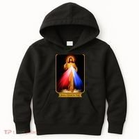 Divine Mercy Jesus I Trust In You Catholic Kids Hoodie thumb 0