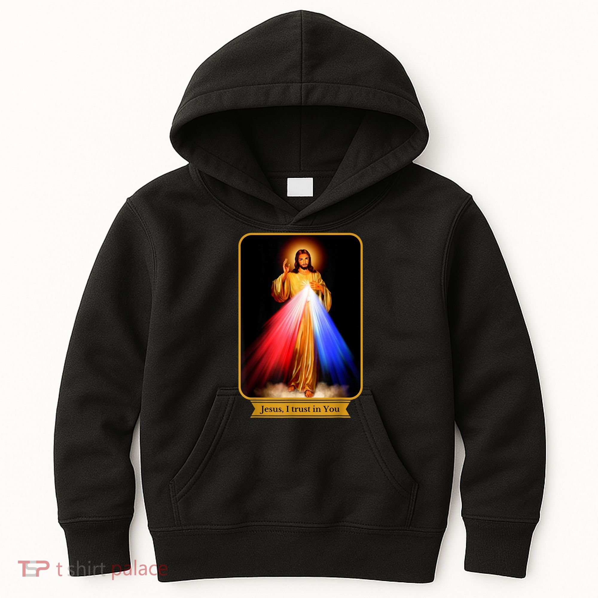Divine Mercy Jesus I Trust In You Catholic Kids Hoodie