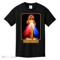 Divine Mercy Jesus I Trust In You Catholic Kids T-Shirt thumb 0