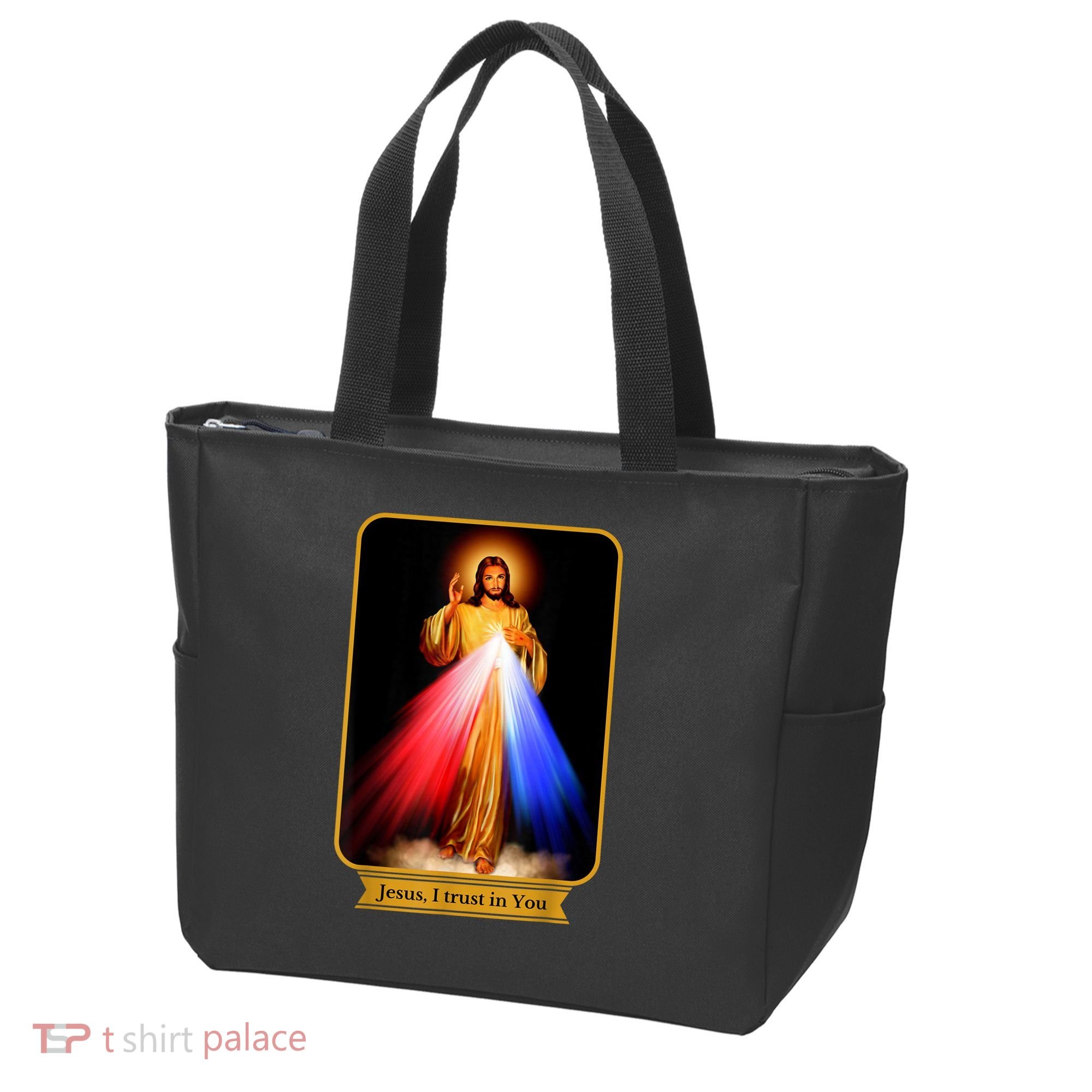 Divine Mercy Jesus I Trust In You Catholic Tote Bag