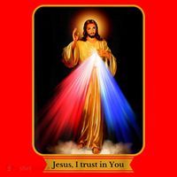 Divine Mercy Jesus I Trust In You Catholic Santa Hat thumb 1