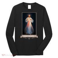 Divine Mercy Jesus I Trust In You Catholic Religious Long Sleeve Shirt thumb 0