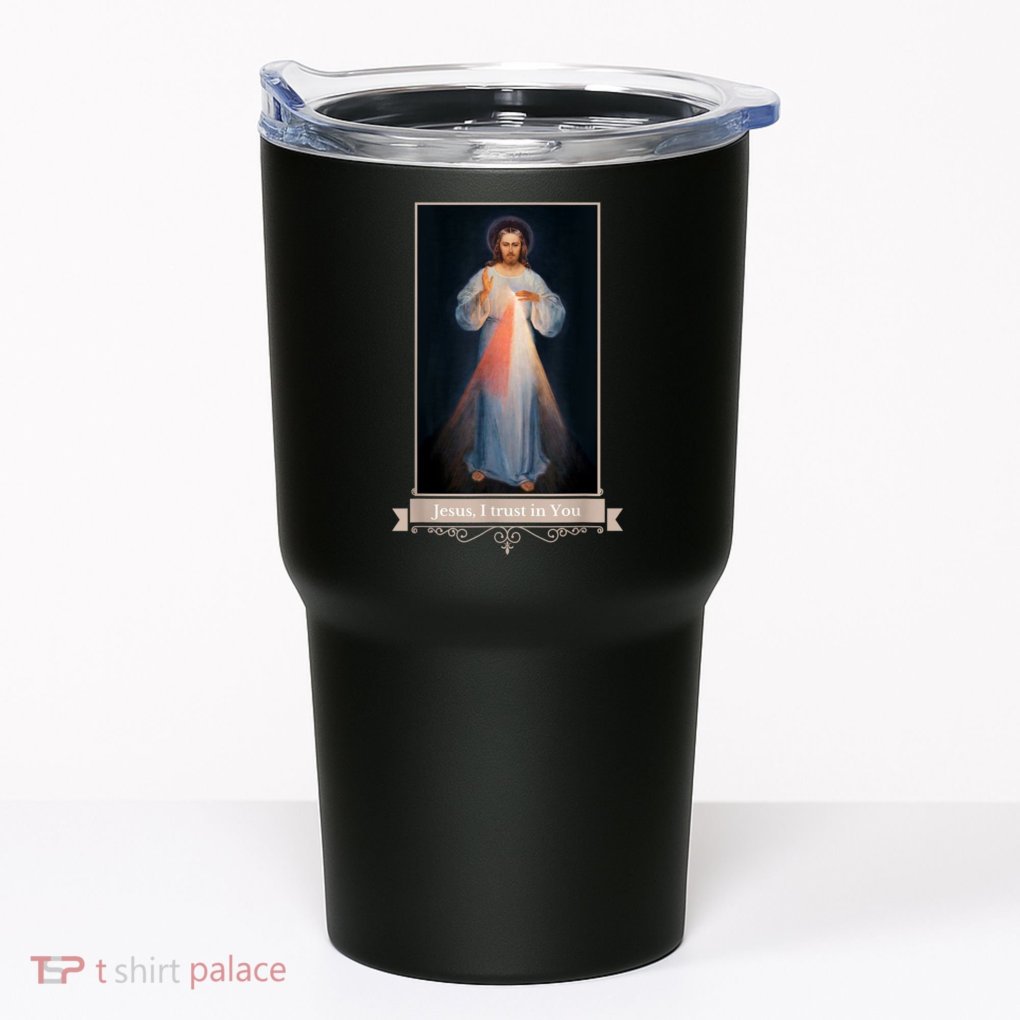 Divine Mercy Jesus I Trust In You Catholic Religious Tumbler