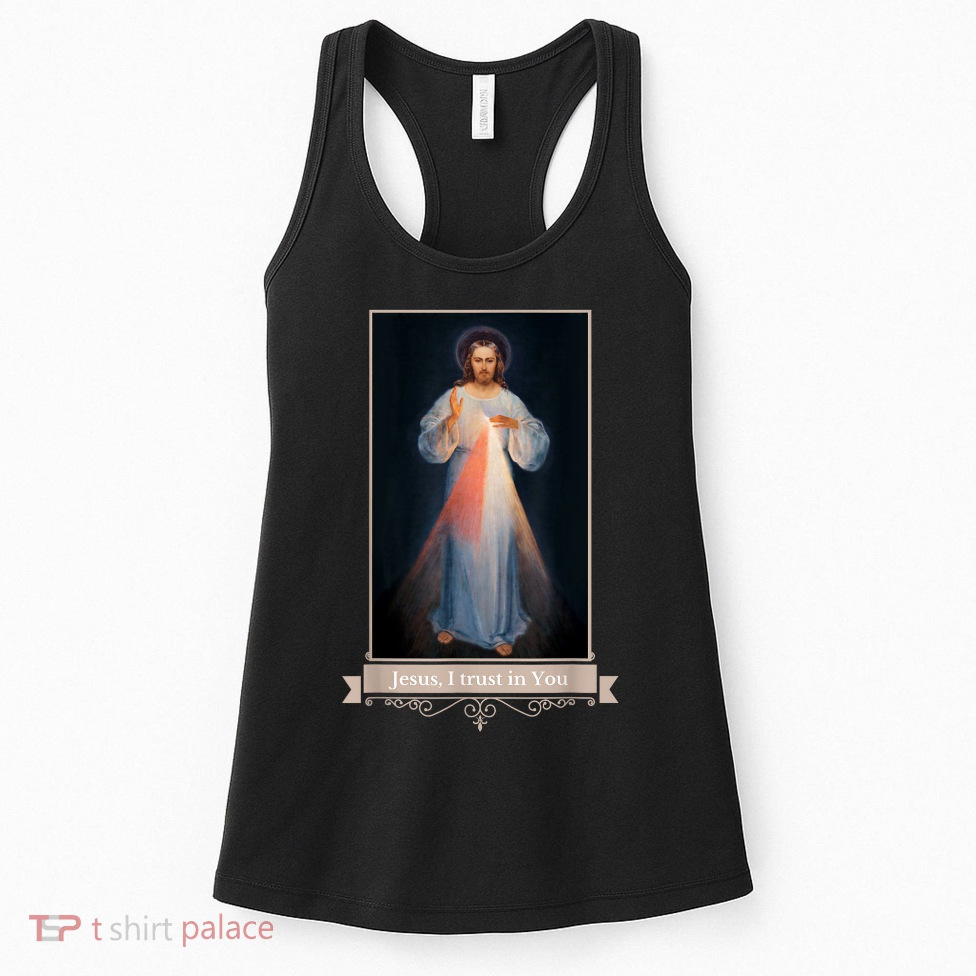 Divine Mercy Jesus I Trust In You Catholic Religious Women's Tank Top