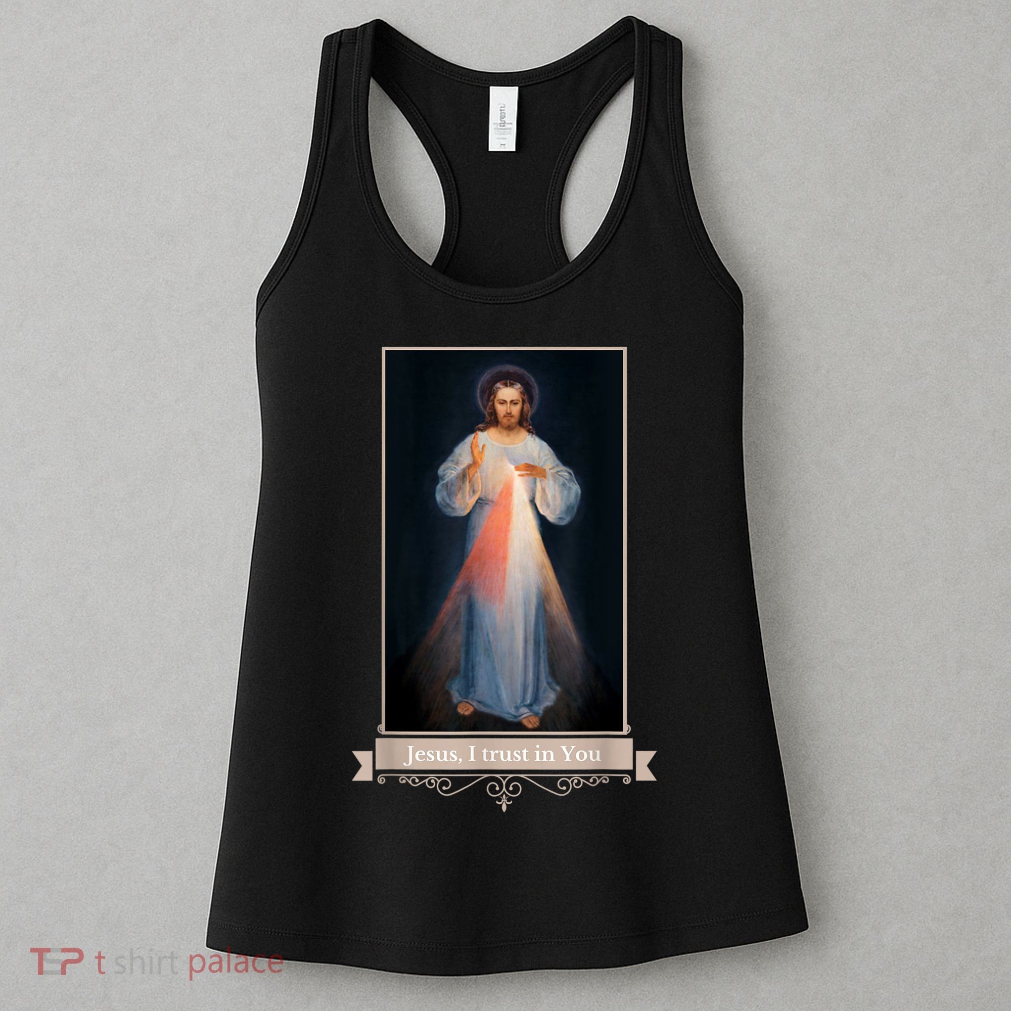 Divine Mercy Jesus I Trust In You Catholic Religious Women's Tank Top