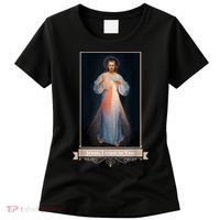 Divine Mercy Jesus I Trust In You Catholic Religious Women's T-Shirt thumb 0