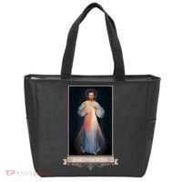 Divine Mercy Jesus I Trust In You Catholic Religious Tote Bag thumb 0