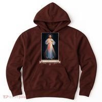 Divine Mercy Jesus I Trust In You Catholic Religious Hoodie thumb 0