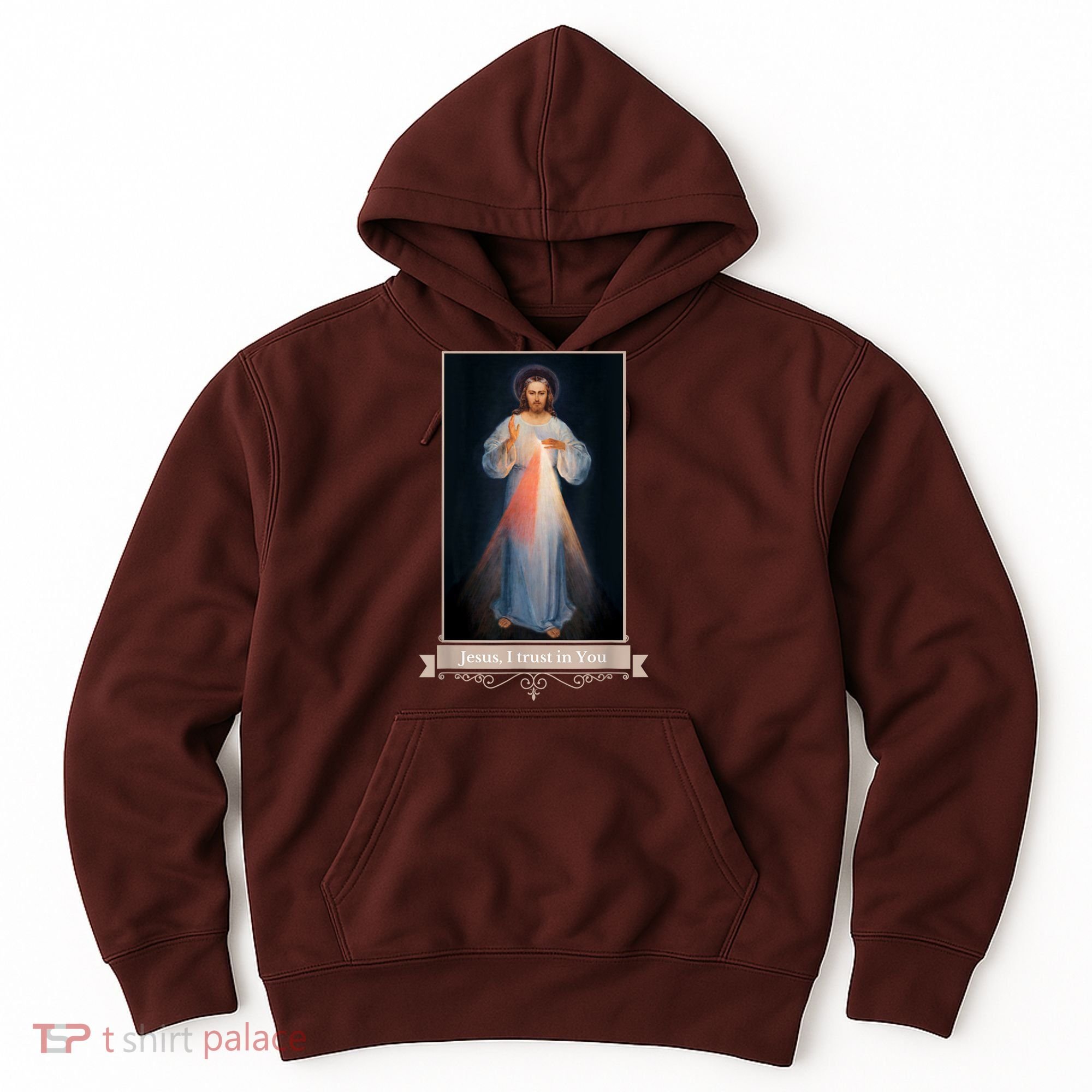 Divine Mercy Jesus I Trust In You Catholic Religious Hoodie