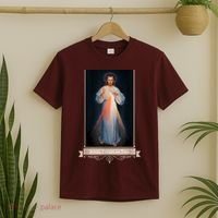 Divine Mercy Jesus I Trust In You Catholic Religious T-Shirt thumb 2