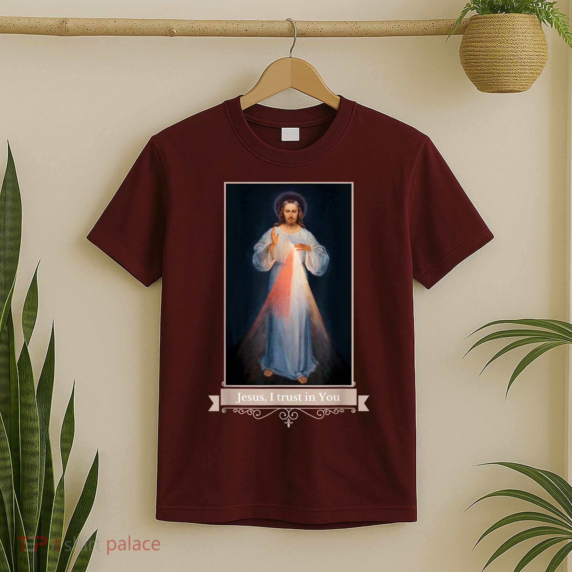 Divine Mercy Jesus I Trust In You Catholic Religious T-Shirt