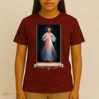 Divine Mercy Jesus I Trust In You Catholic Religious T-Shirt thumb 4