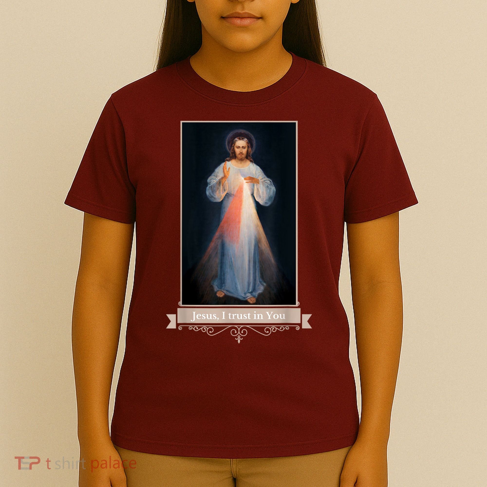 Divine Mercy Jesus I Trust In You Catholic Religious T-Shirt