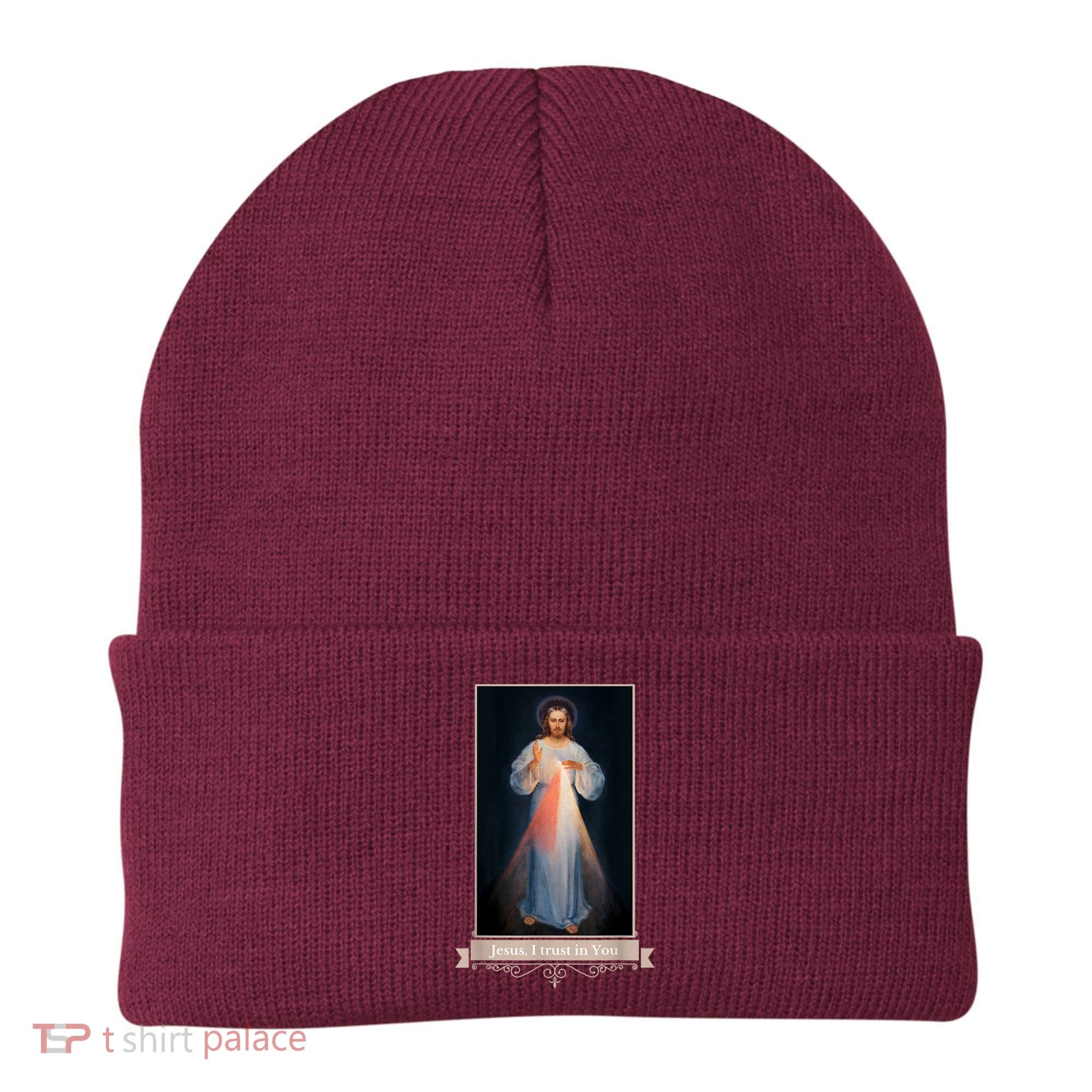 Divine Mercy Jesus I Trust In You Catholic Religious Beanie