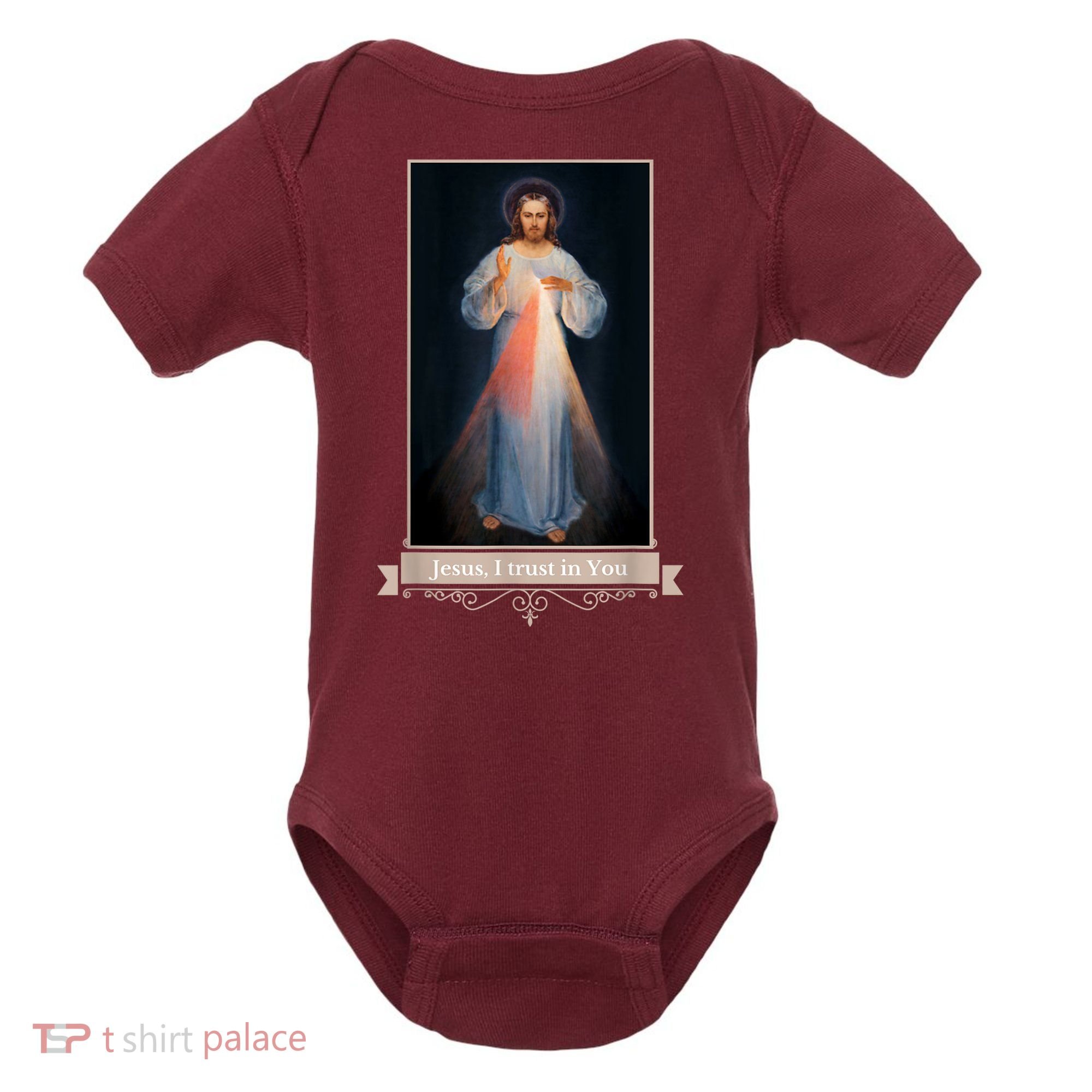 Divine Mercy Jesus I Trust In You Catholic Religious Baby Bodysuit