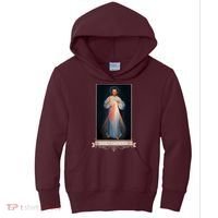 Divine Mercy Jesus I Trust In You Catholic Religious Kids Hoodie thumb 0