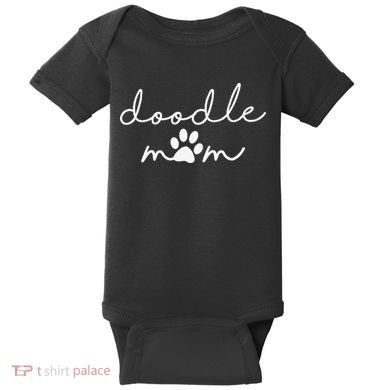 Doodle Mom Labradoodle Bernedoodle Goldendoodle Mama Funny Baby Bodysuit