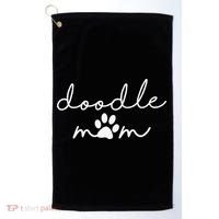Doodle Mom Labradoodle Bernedoodle Goldendoodle Mama Funny Golf Towel thumb 0