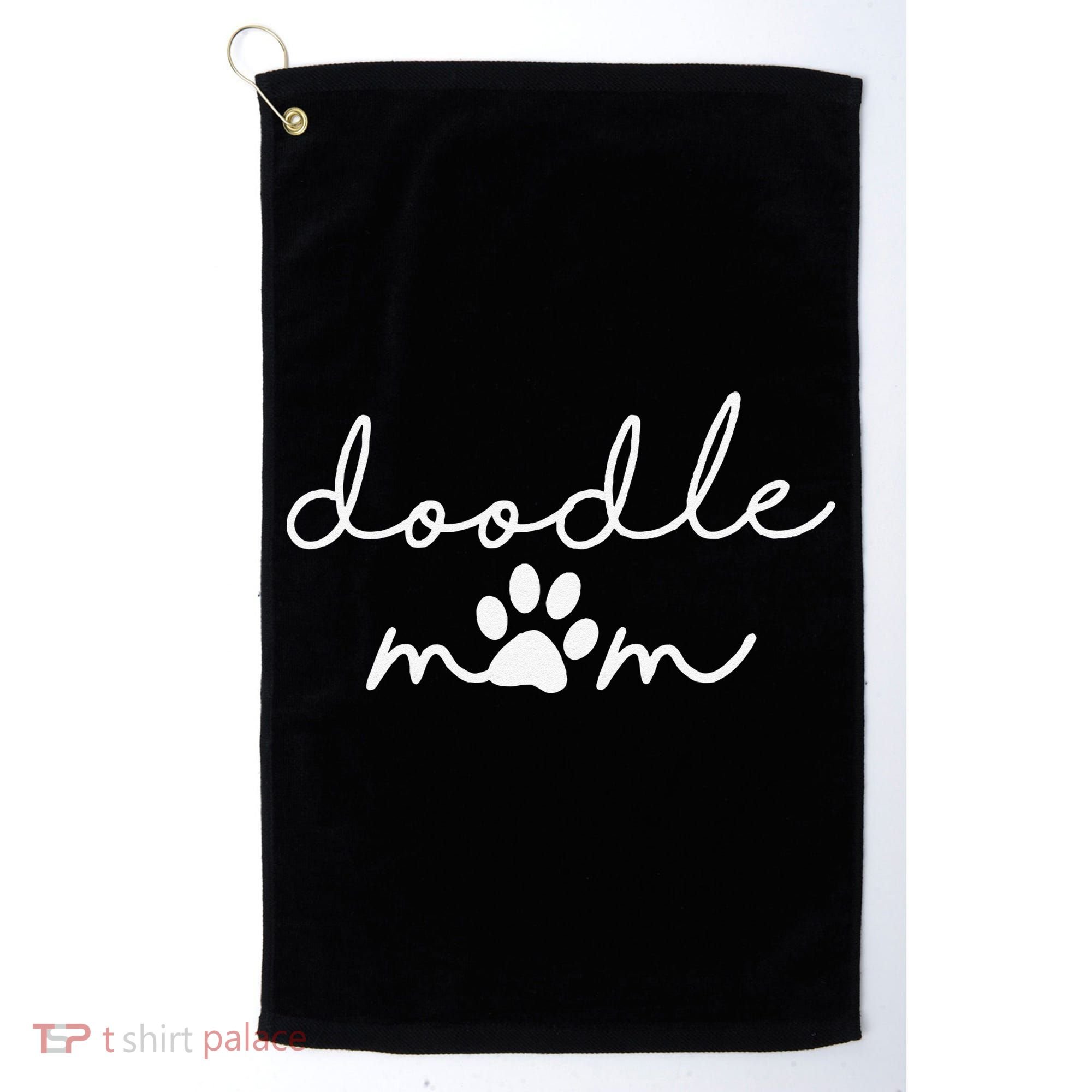 Doodle Mom Labradoodle Bernedoodle Goldendoodle Mama Funny Golf Towel