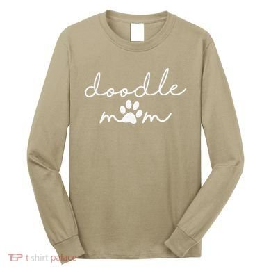 Doodle Mom Labradoodle Bernedoodle Goldendoodle Mama Funny Long Sleeve Shirt