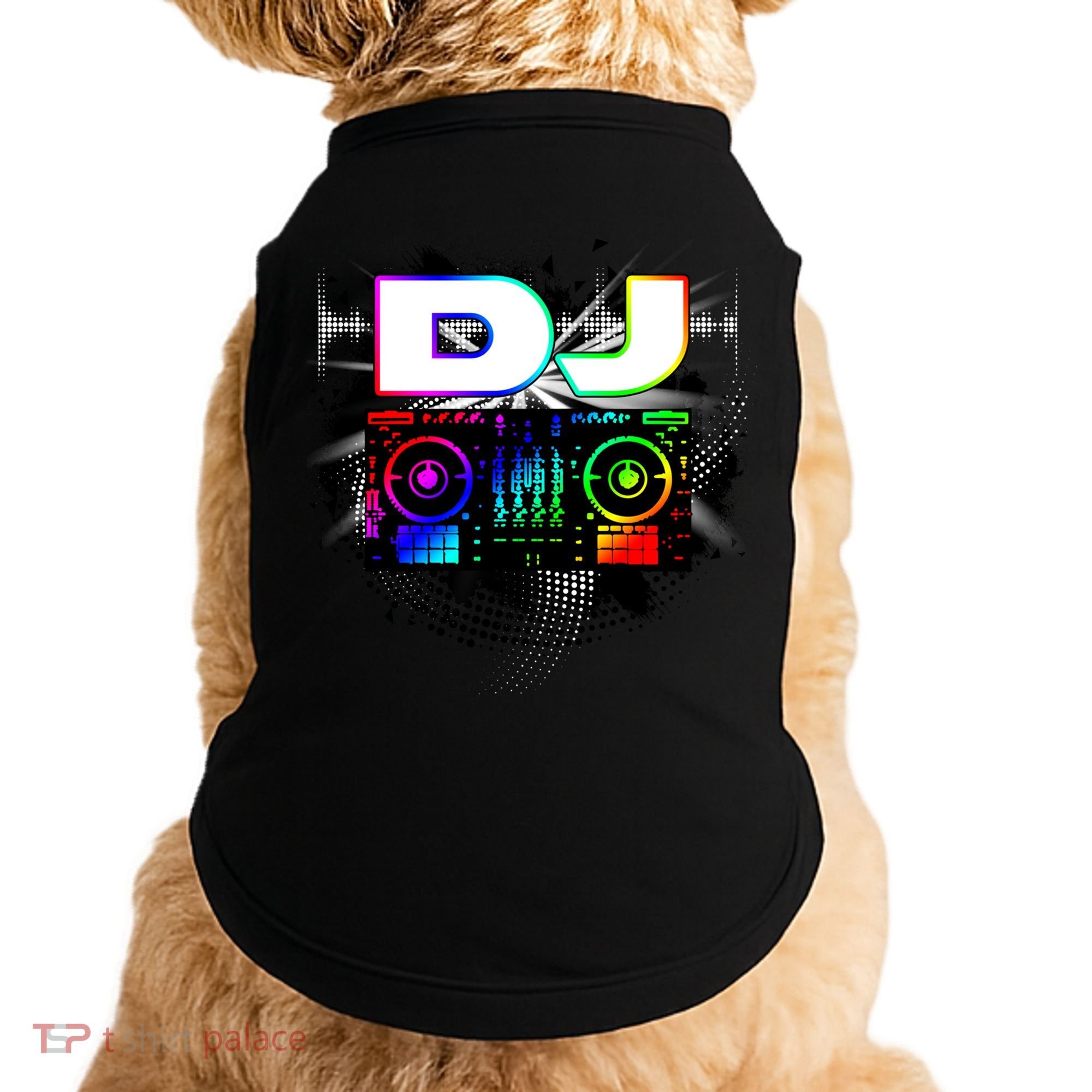 Dj Music Lover Music Player Sound Cool Funny Gift Doggie Tank