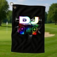 Dj Music Lover Music Player Sound Cool Funny Gift Golf Towel thumb 1