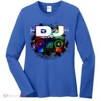 Dj Music Lover Music Player Sound Cool Funny Gift Women's Long Sleeve Shirt thumb 0