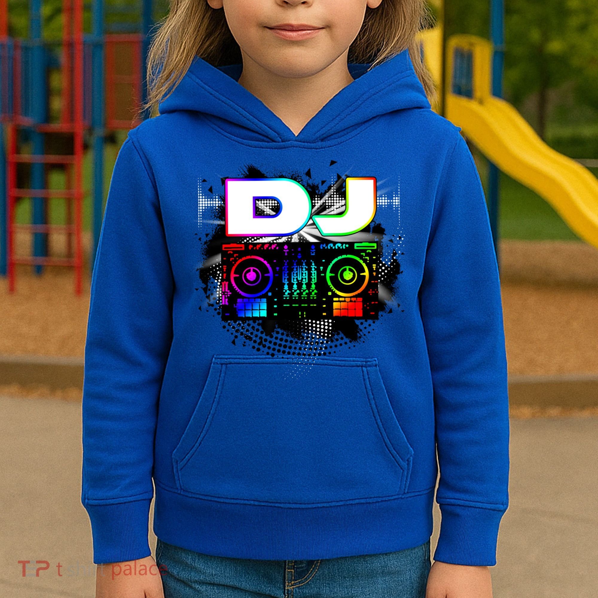 Dj Music Lover Music Player Sound Cool Funny Gift Kids Hoodie