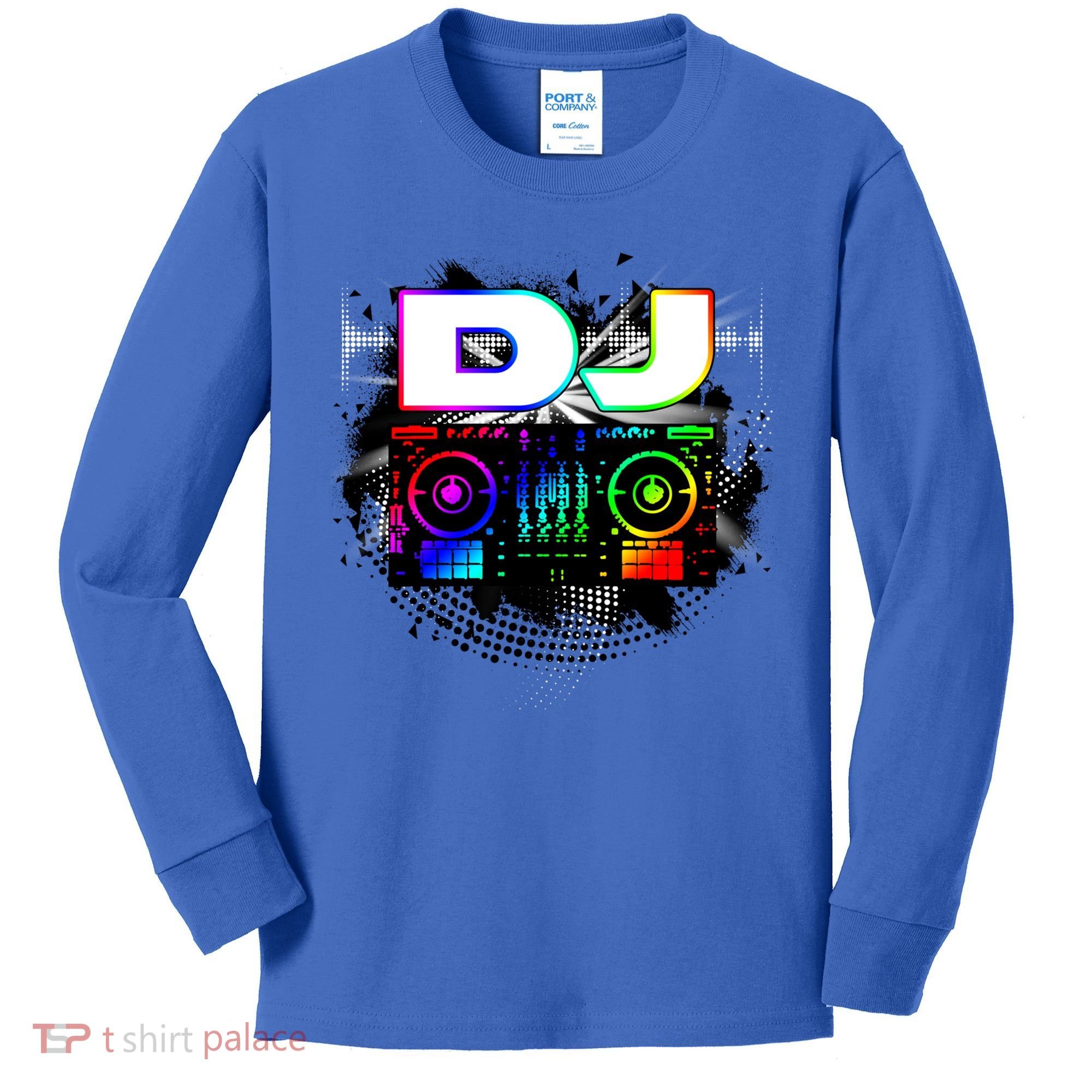 Dj Music Lover Music Player Sound Cool Funny Gift Kids Long Sleeve Shirt