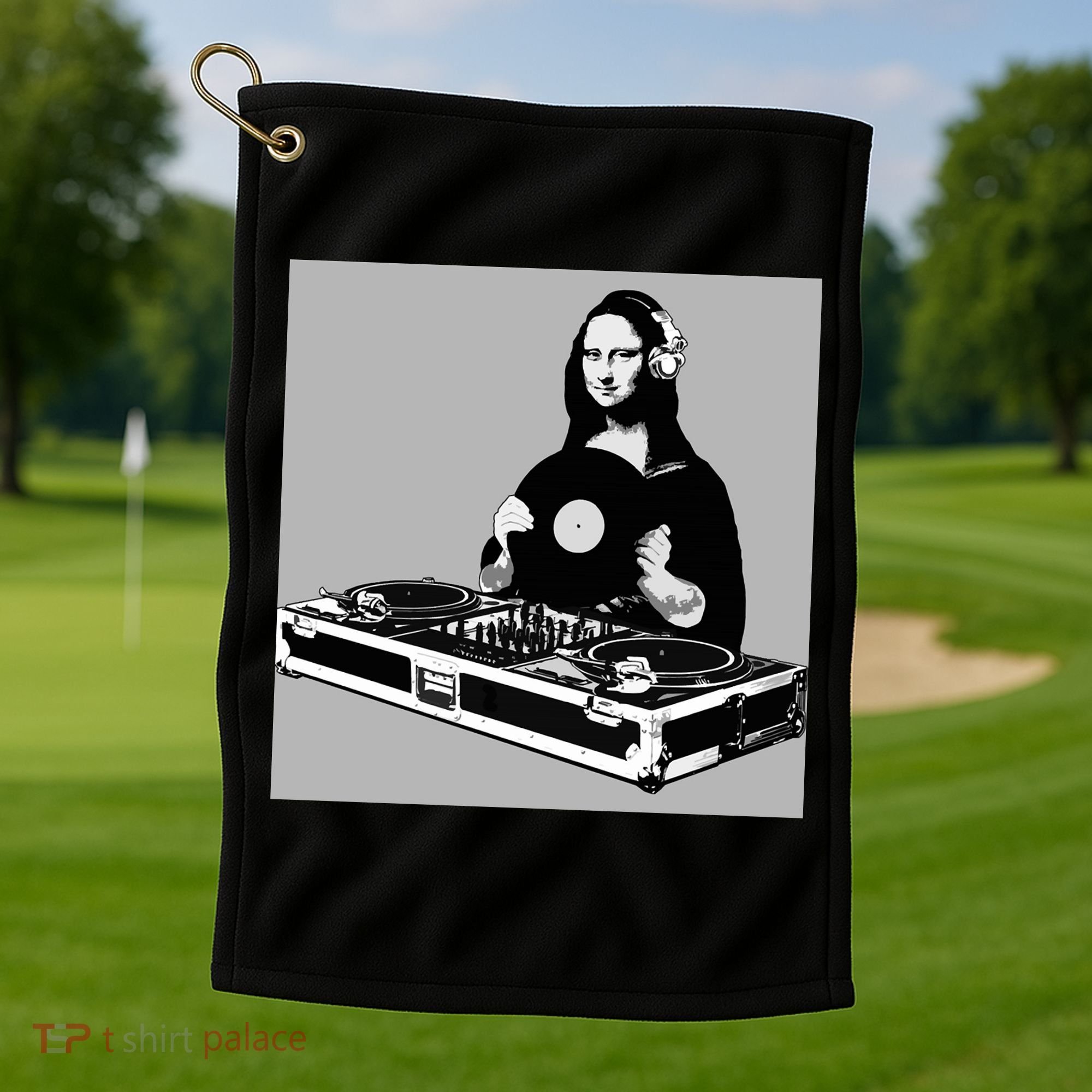 DJ Mona Lisa Golf Towel