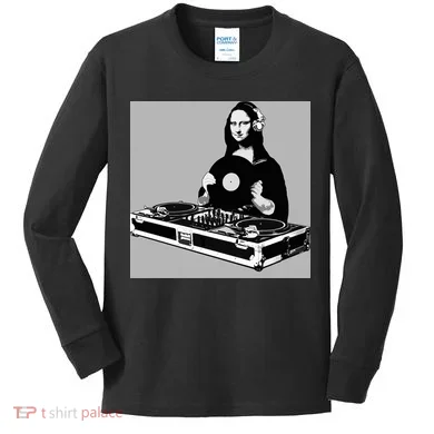 DJ Mona Lisa Kids Long Sleeve Shirt