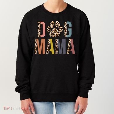 Dog Mama Leopard Paw Print Women's Sweatshirt