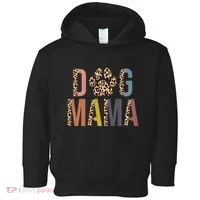 Dog Mama Leopard Paw Print Toddler Hoodie thumb 0