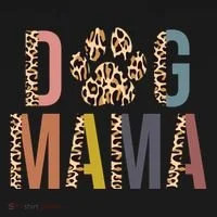 Dog Mama Leopard Paw Print Toddler Hoodie thumb 2