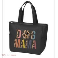 Dog Mama Leopard Paw Print Tote Bag thumb 3