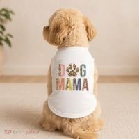 Dog Mama Leopard Paw Print Doggie Tank thumb 2