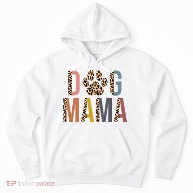 Dog Mama Leopard Paw Print Hoodie