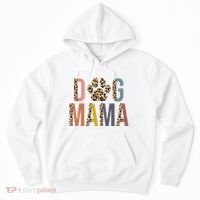 Dog Mama Leopard Paw Print Hoodie thumb 0