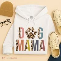 Dog Mama Leopard Paw Print Hoodie thumb 4