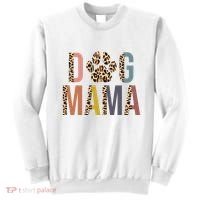 Dog Mama Leopard Paw Print Sweatshirt thumb 0