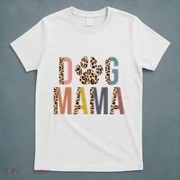 Dog Mama Leopard Paw Print T-Shirt thumb 5