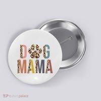 Dog Mama Leopard Paw Print Button thumb 0
