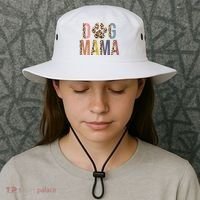 Dog Mama Leopard Paw Print Bucket Hat thumb 3