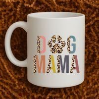 Dog Mama Leopard Paw Print Coffee Mug thumb 2