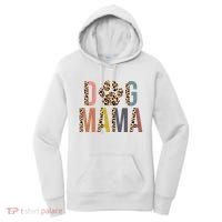 Dog Mama Leopard Paw Print Women's Hoodie thumb 0