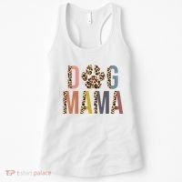 Dog Mama Leopard Paw Print Women's Tank Top thumb 0