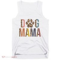 Dog Mama Leopard Paw Print Tank Top thumb 0
