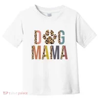 Dog Mama Leopard Paw Print Toddler T-Shirt thumb 0