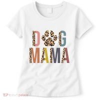 Dog Mama Leopard Paw Print Women's T-Shirt thumb 0