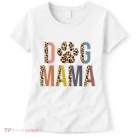 Dog Mama Leopard Paw Print Women's T-Shirt thumb 0
